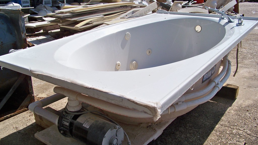 bathtub making with materials